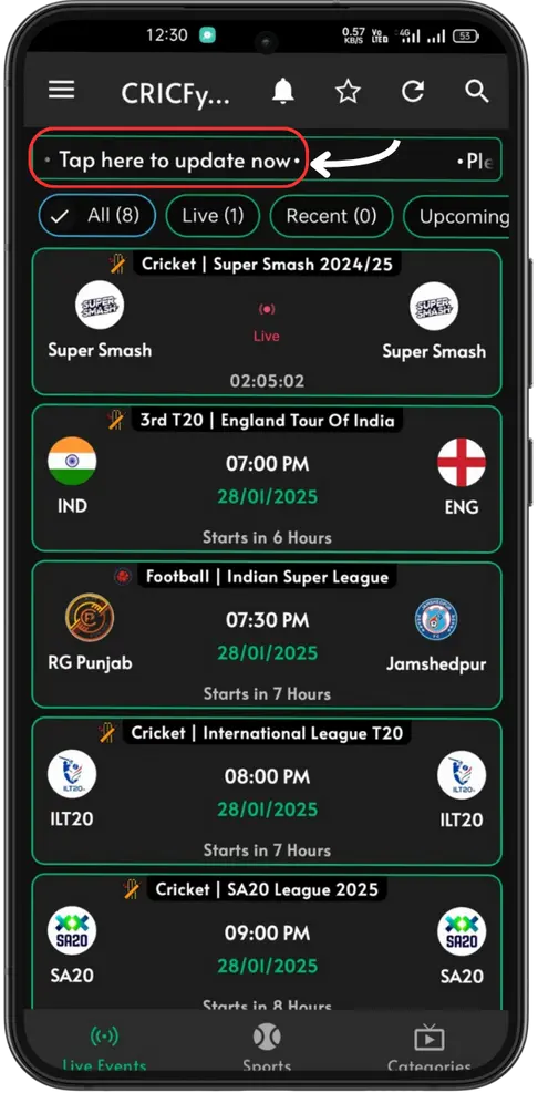 Cricfy Latest Update Version free